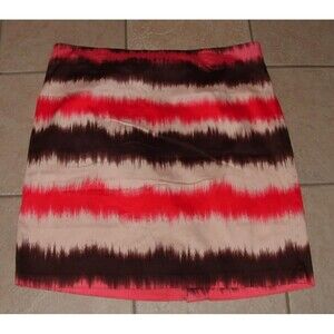 Colorful Plus Sz 20 Casual or Dress Stretchy Cotton A- Line Skirt ATELIER